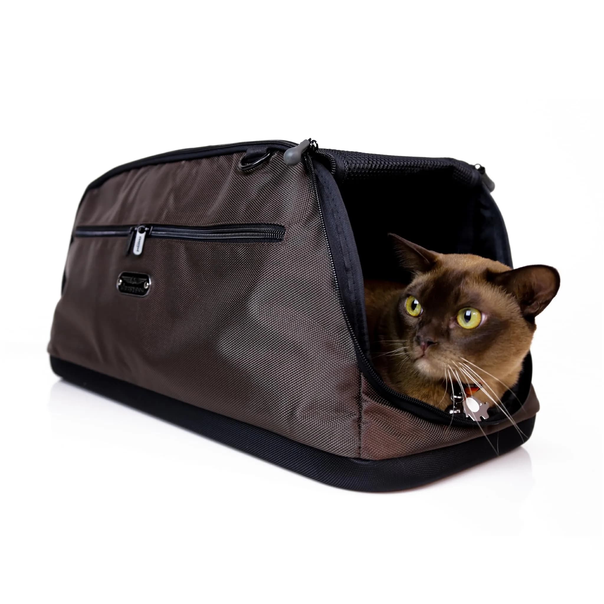 Sleepypod® Air Airline Approved Pet Carrier, Crash Tested, Dark Chocolate | In-Cabin Travel Bed & Car Seat