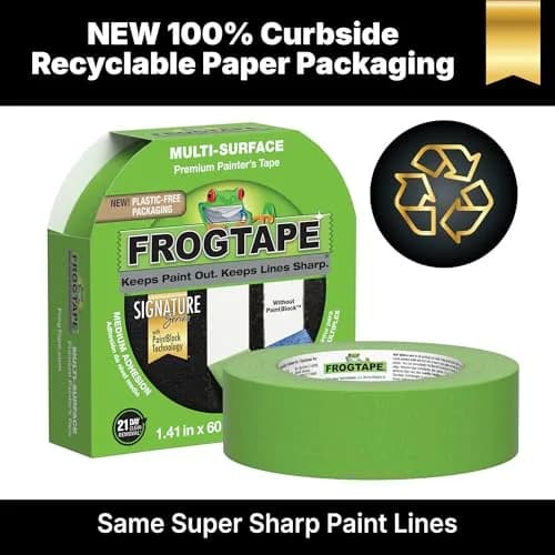 FrogTape Multi-Surface Painter's Tape with PAINTBLOCK, 0.94 in x 60 Yds | Sharp Edges, Clean Removal thumbnail 6
