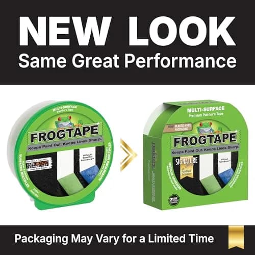 FrogTape Multi-Surface Painter's Tape with PAINTBLOCK, 0.94 in x 60 Yds | Sharp Edges, Clean Removal thumbnail 2