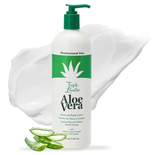Triple Lanolin Aloe Vera Soothing Lotion 590ml (20 Fl Oz) | Professional Hydration for All Skin Types thumbnail 1