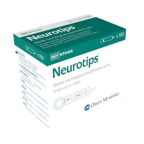 Owen Mumford Neurotips Peripheral Neuropathy Examination Pins, White & Red, 100 Count | Standardized Skin Puncture Test for Neuropen thumbnail 1