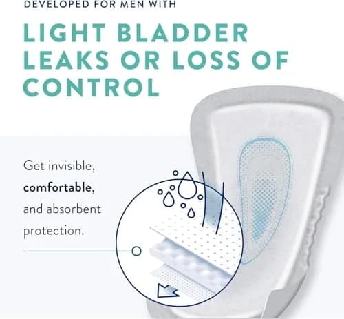 Prevail Male Guards Maximum Absorbency Bladder Control Pad 14 Count | Designed for Men, Secure Fit thumbnail 3