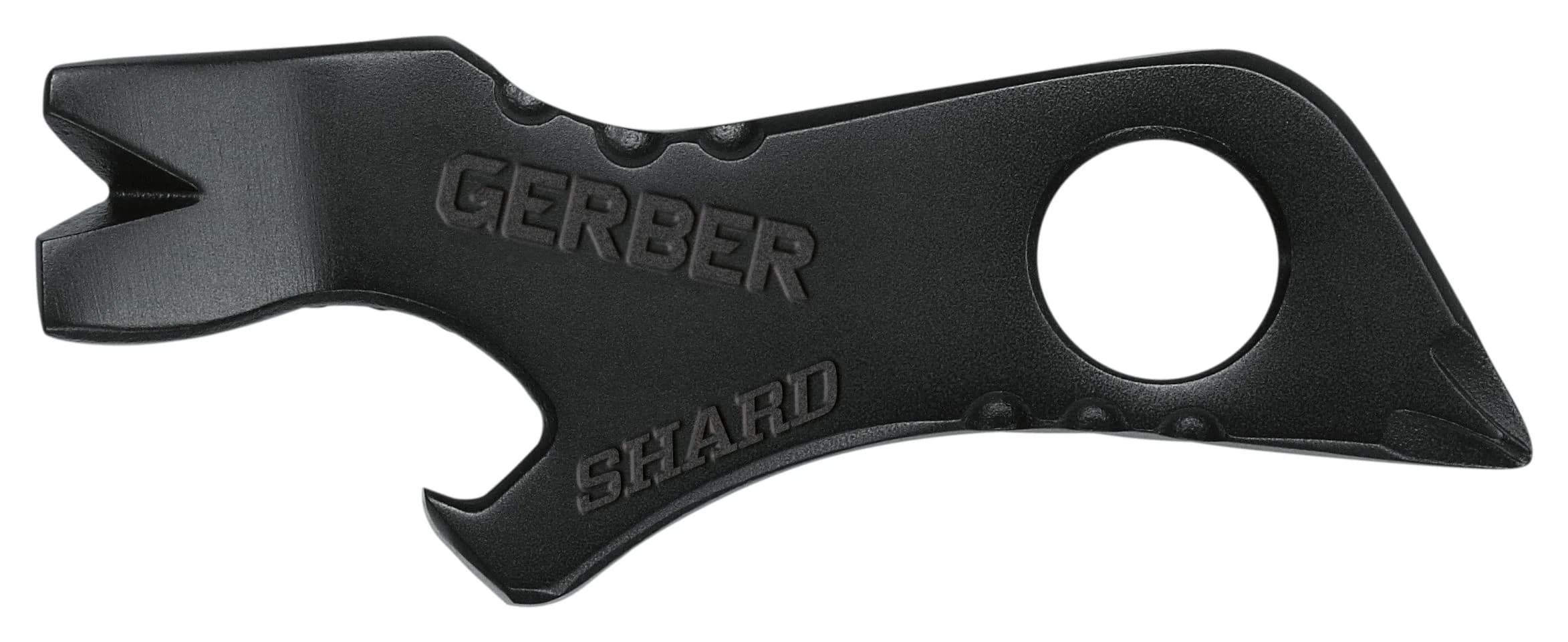 Gerber Gear Mullet Keychain Multi-Tool 7.6cm (3 inches) | 9-in-1 EDC Pry Bar, Wire Stripper, Bottle Opener — 7-in-1 Multi Tool Keychain - Black