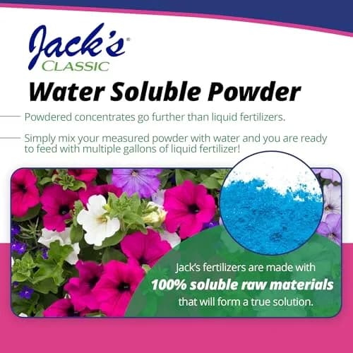 Jack's Classic 20-6-22 Petunia Feed Water-Soluble Fertilizer 10lb | Iron & Micronutrients for Lush Growth thumbnail 5