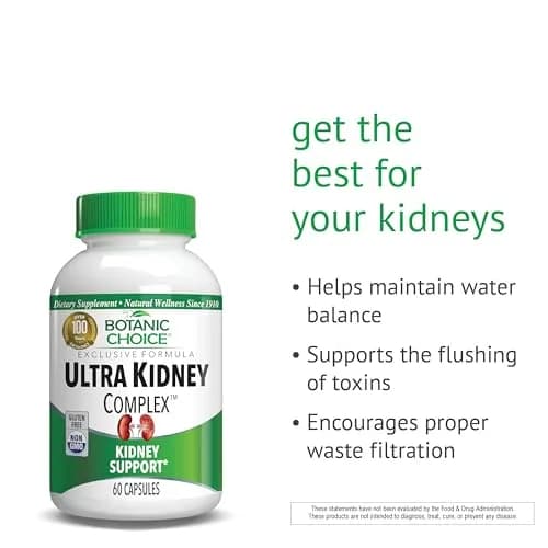 Botanic Choice Ultra Kidney Complex Kidney Support Supplement, 60 Capsules | Herbal Kidney Support with Toxin Flush thumbnail 4