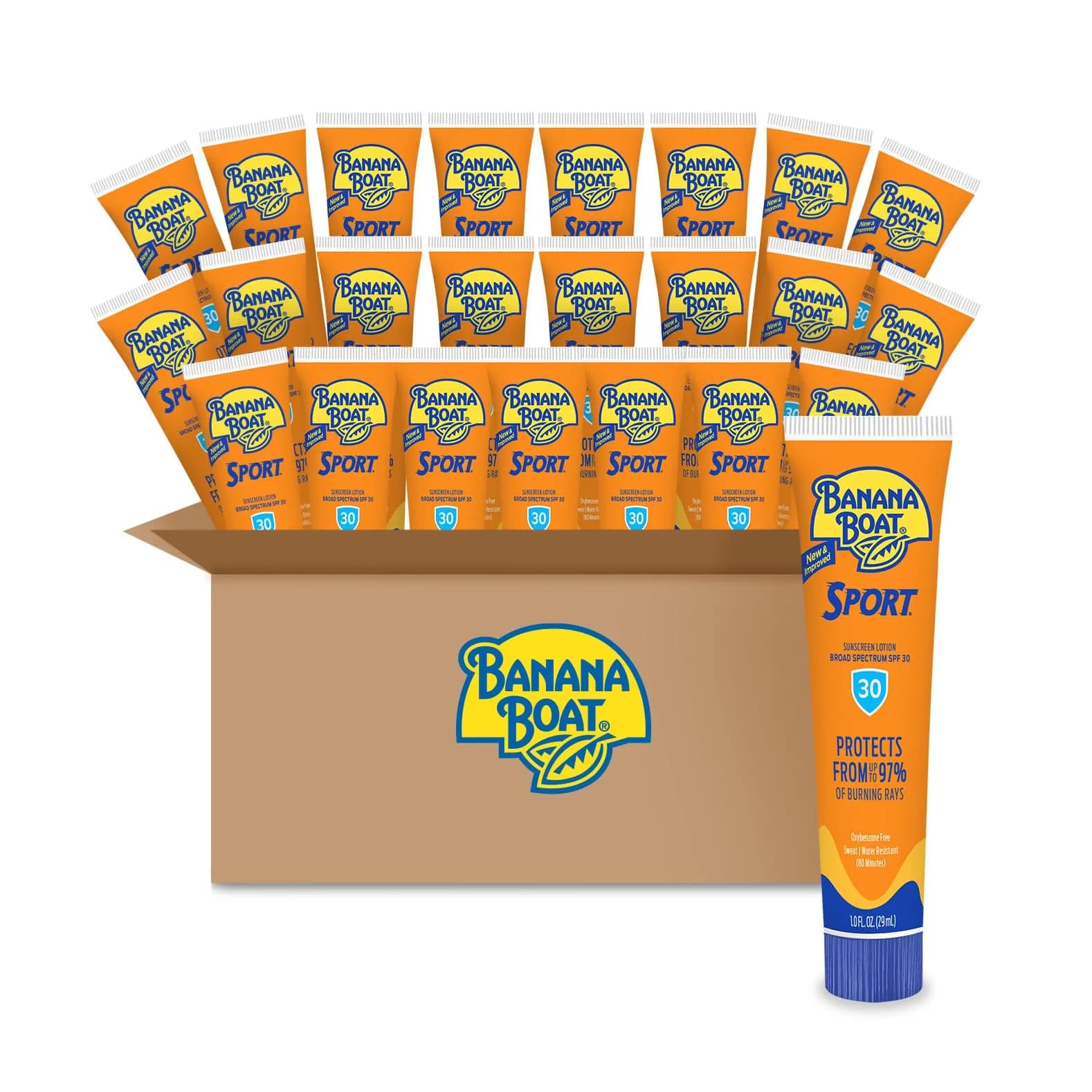 Banana Boat Ultra Sport SPF 30 Sunscreen Lotion with Broad Spectrum UVA/UVB Protection, 5.5 oz (156 g) | High-Performance Sunscreen for Active Use — SPF 30