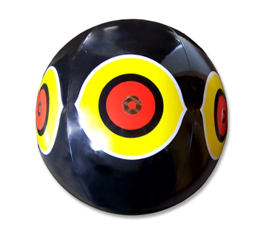 Bird-X Scare-Eye Balloon, Predator 3D Eye Balloons with Glaring Eyes and Bright Colors | Covers up to 6,000 sq. ft. — Black