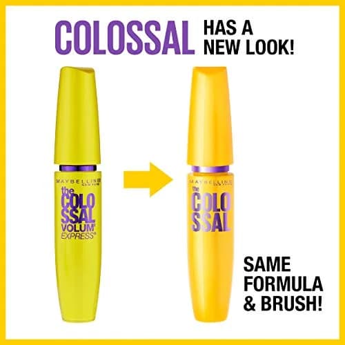 Maybelline Mascara Volum' Express Colossal Washable 0.31 Fl Oz | 9X Volume, Clump-Free, Ophthalmologist Tested thumbnail 2