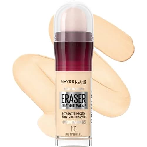 Maybelline Instant Age Rewind Eraser Foundation SPF 20, Creamy Beige 290, 0.68 fl oz (20 ml) - main product image