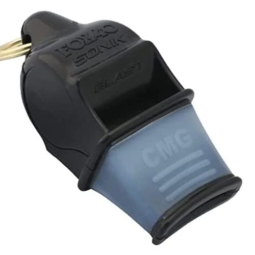 Fox 40 Sonik Blast CMG Whistle with Break Away Lanyard (Black) | Loud 120+ dB Signaling Device for Crowd & Rescue thumbnail 4
