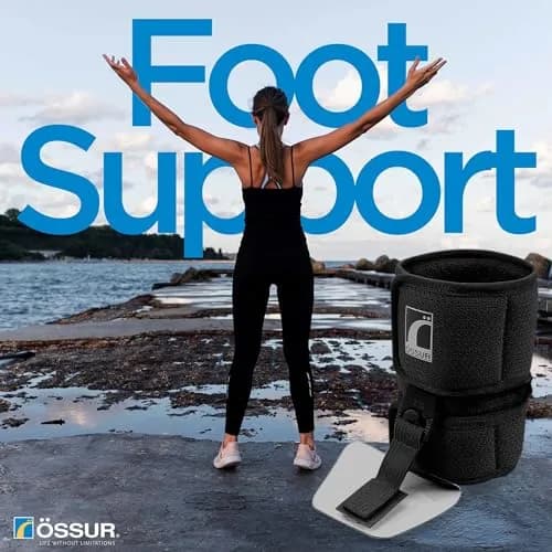 Ossur Foot-Up Drop Foot Brace | Ankle-Foot Orthosis for Drop Foot Support | Lightweight, Adjustable Wrap for All-Day Comfort | Breathable Material for All Day Walking (Black, Large) thumbnail 4