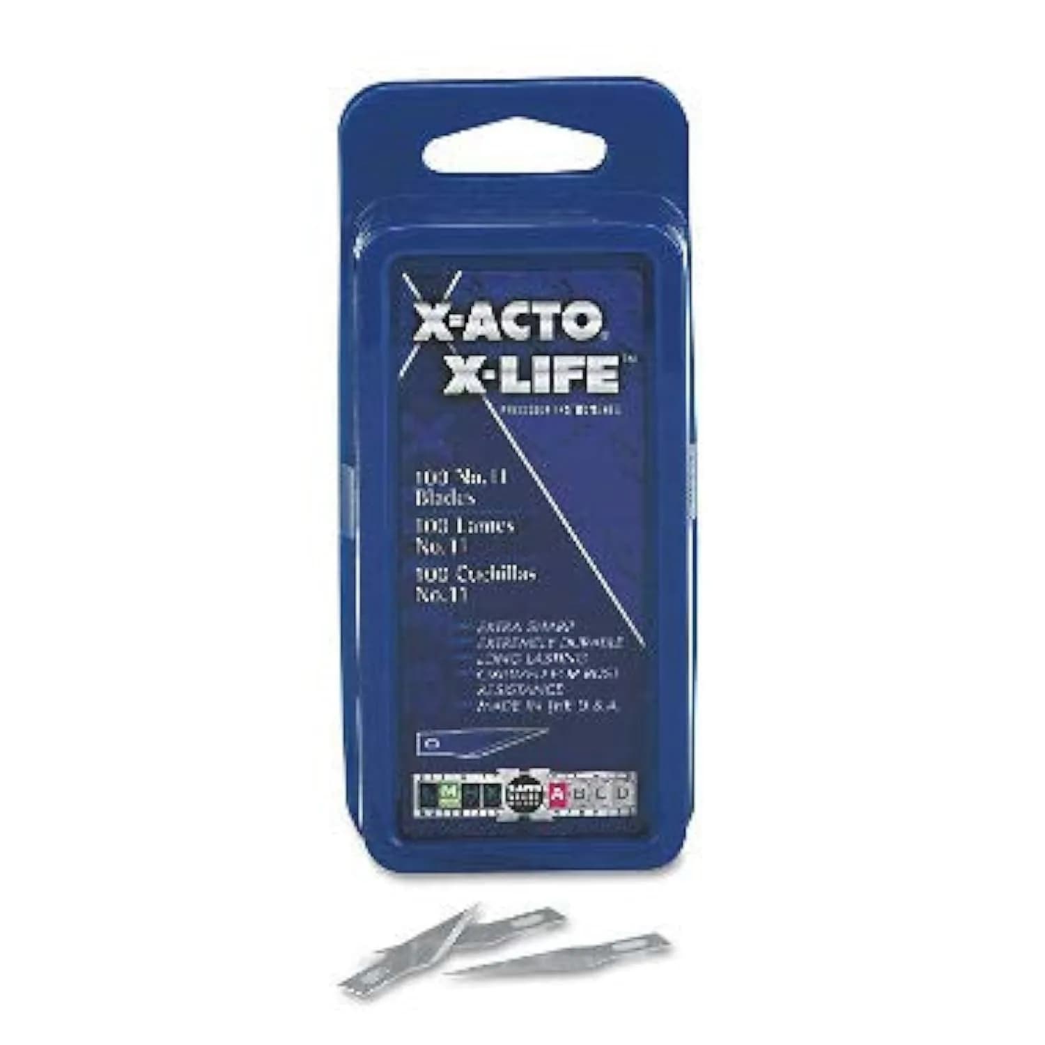 X-Acto #11 Bulk Pack Replacement Blades for Hobby Knives, 200 Count | Precision Carbon Steel Craft Blades — Black