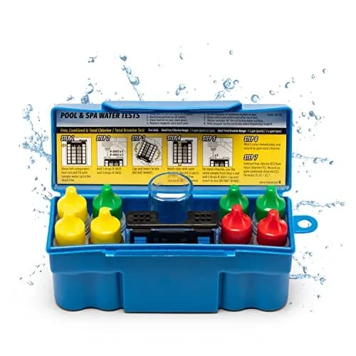 Taylor Technologies K-1004 DPD 6-in-1 Pool Test Kit | Tests Free & Total Chlorine, Bromine, pH, Acid Demand & Alkalinity thumbnail 1