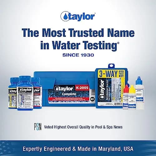 Taylor Technologies K-1004 DPD 6-in-1 Pool Test Kit | Tests Free & Total Chlorine, Bromine, pH, Acid Demand & Alkalinity thumbnail 3