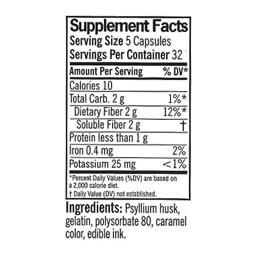 Quality Choice Daily Fiber Capsules for Regularity, 160 Count | Supports Digestive Regularity & Heart Health thumbnail 2