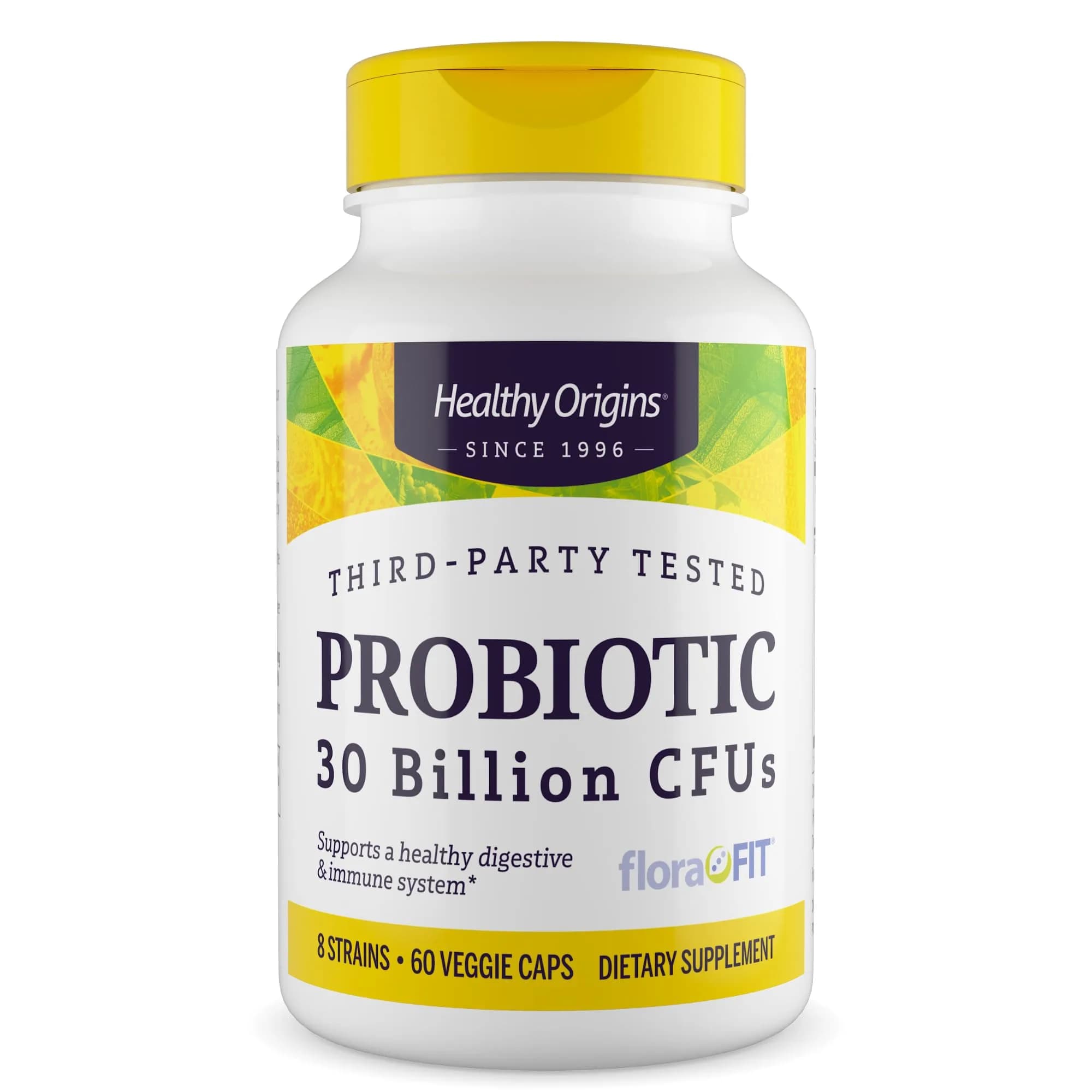 Healthy Origins Probiotic 30 Billion CFUs, 60 Veggie Capsules | Supports Microbiome, Gut & Immune Health - main product image