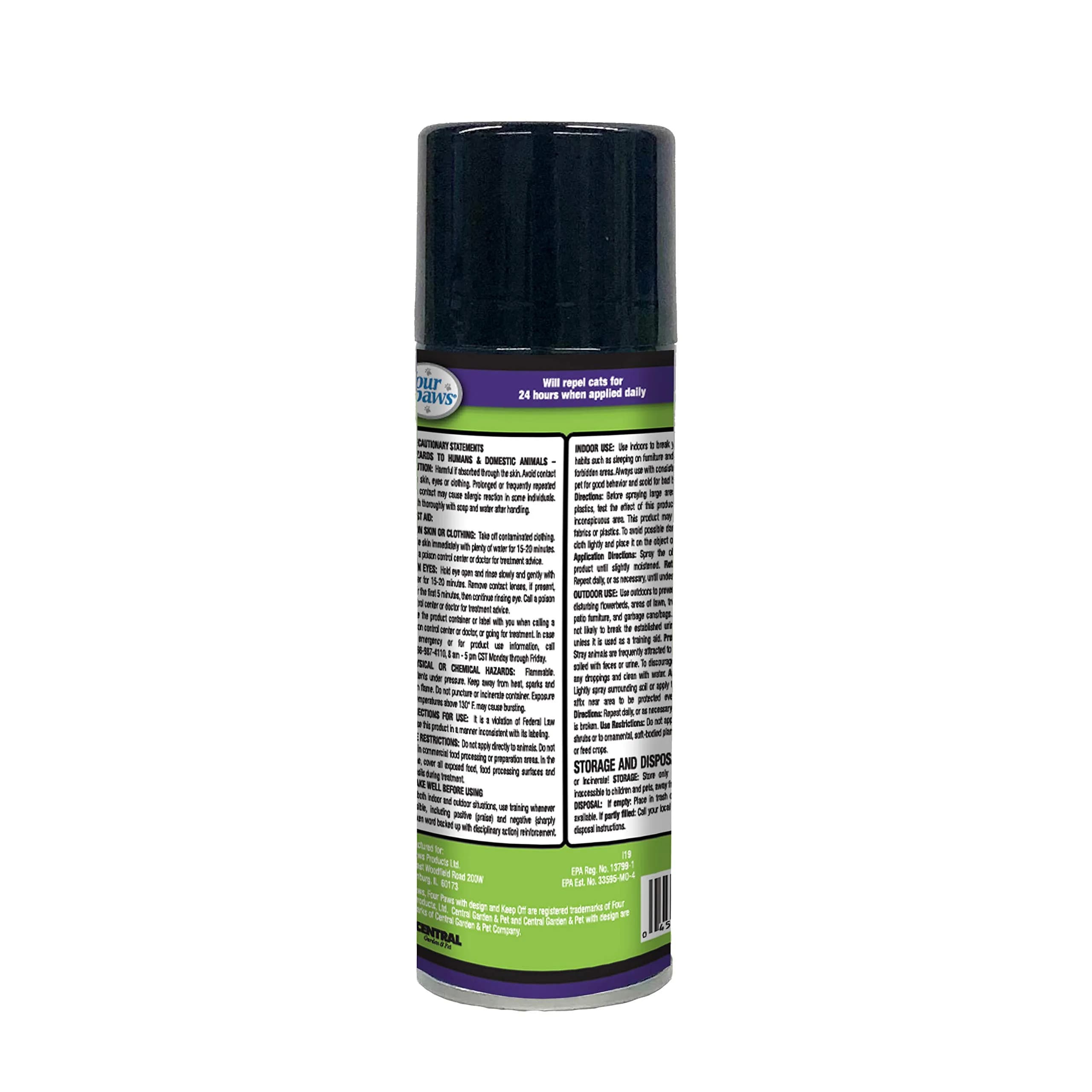 Four Paws Keep Off! Outdoor & Indoor Cat & Kitten Chew & Scratch Deterrent Spray, 16 Fl Oz - view 2