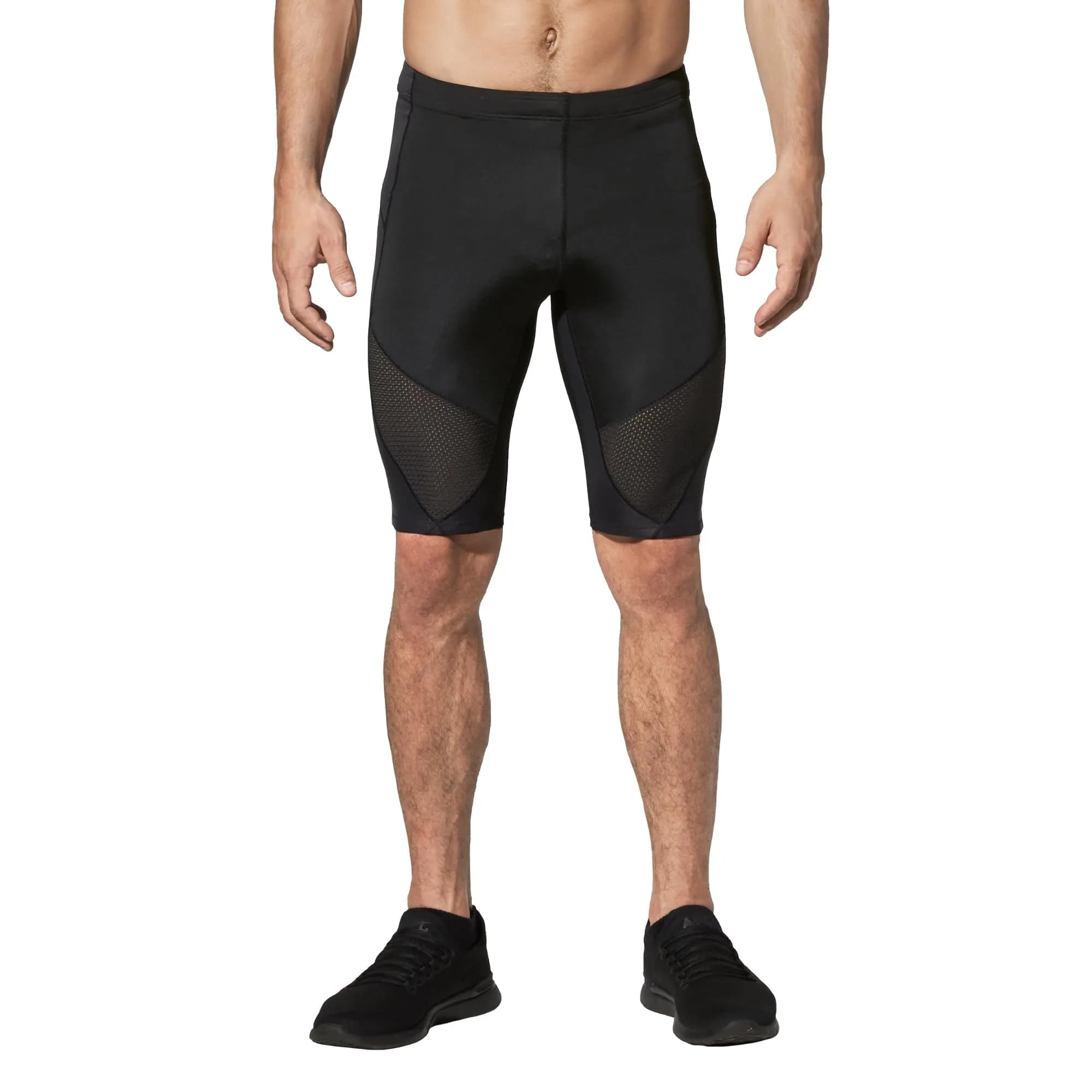 CW-X Men's Stabilyx Ventilator Compression Shorts | Advanced Joint Support & Breathable Mesh (70-120 chars) — Black / X-Large