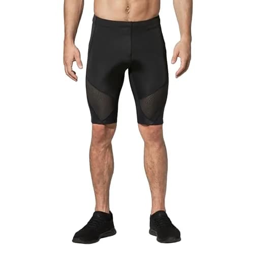 CW-X Conditioning Wear Men's Stabilyx Ventilator Shorts (Black, X-Large) | Supportive Compression Athletic Shorts thumbnail 1