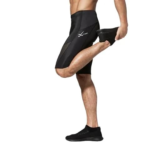 CW-X Conditioning Wear Men's Stabilyx Ventilator Shorts (Black, X-Large) | Supportive Compression Athletic Shorts thumbnail 2
