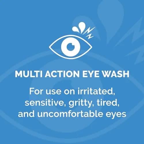 Optrex Multi-action Eye Wash 100ml | Soothes & Cleanses Tired Eyes, Moisture Replenishing, Sensitive Formula thumbnail 2