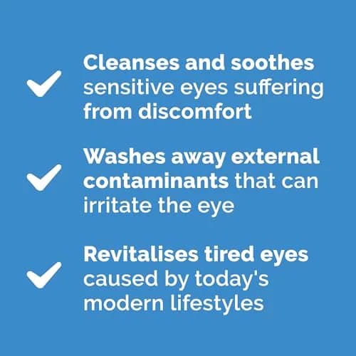 Optrex Multi-action Eye Wash 100ml | Soothes & Cleanses Tired Eyes, Moisture Replenishing, Sensitive Formula thumbnail 4