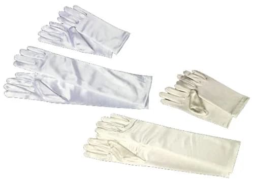 Lito Girls White Satin Gloves Medium (4-7) | Elegant Special Occasion Accessory thumbnail 3
