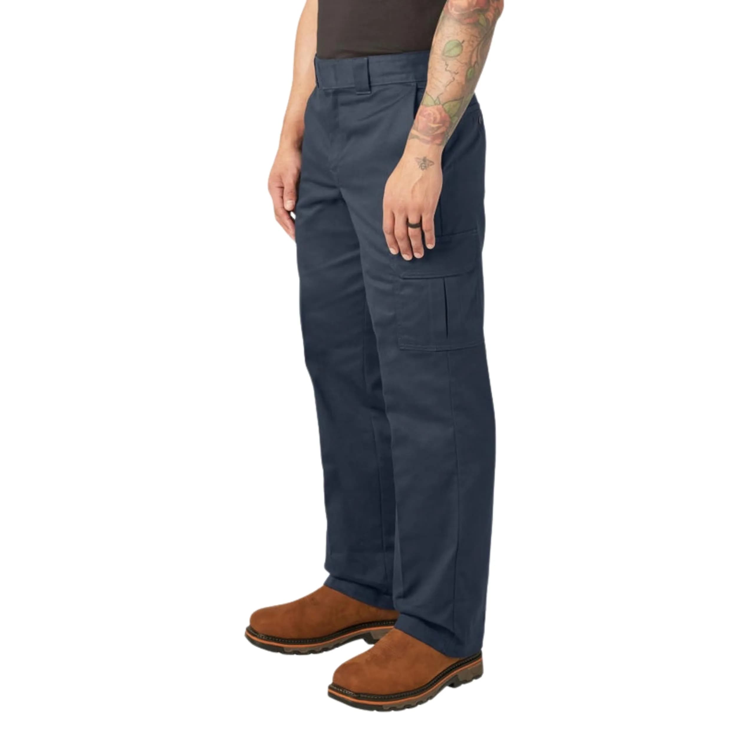 Dickies Mens Relaxed Straight-fit Cargo Work Utility Pants, Dark Navy, 44W x 30L US thumbnail 3