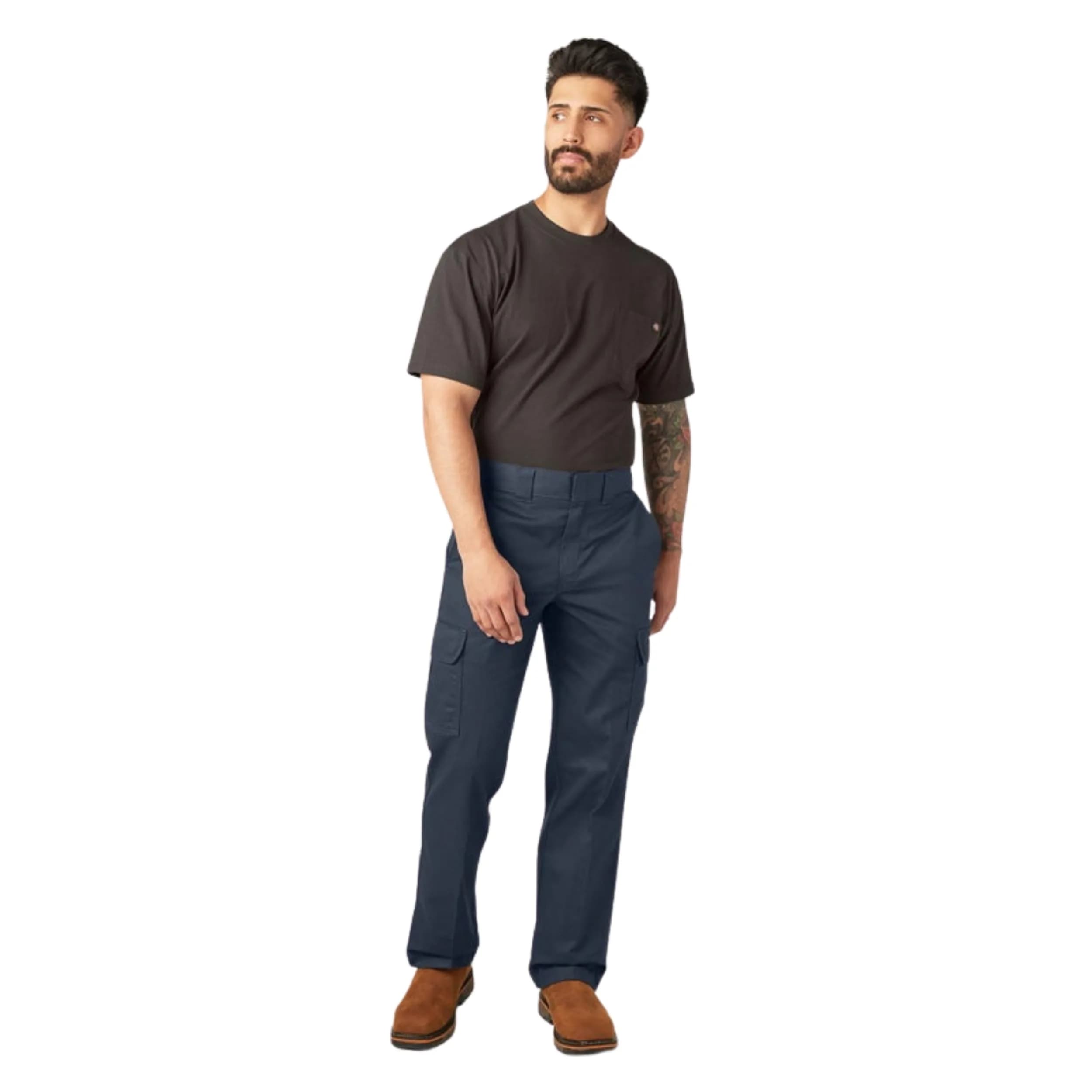 Dickies Mens Relaxed Straight-fit Cargo Work Utility Pants, Dark Navy, 44W x 30L US thumbnail 4