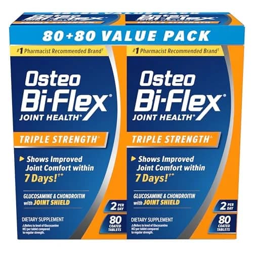Osteo Bi-Flex Triple Strength Glucosamine Chondroitin Supplement 160 Count (80 Servings) | Supports Joint Health & Comfort thumbnail 1
