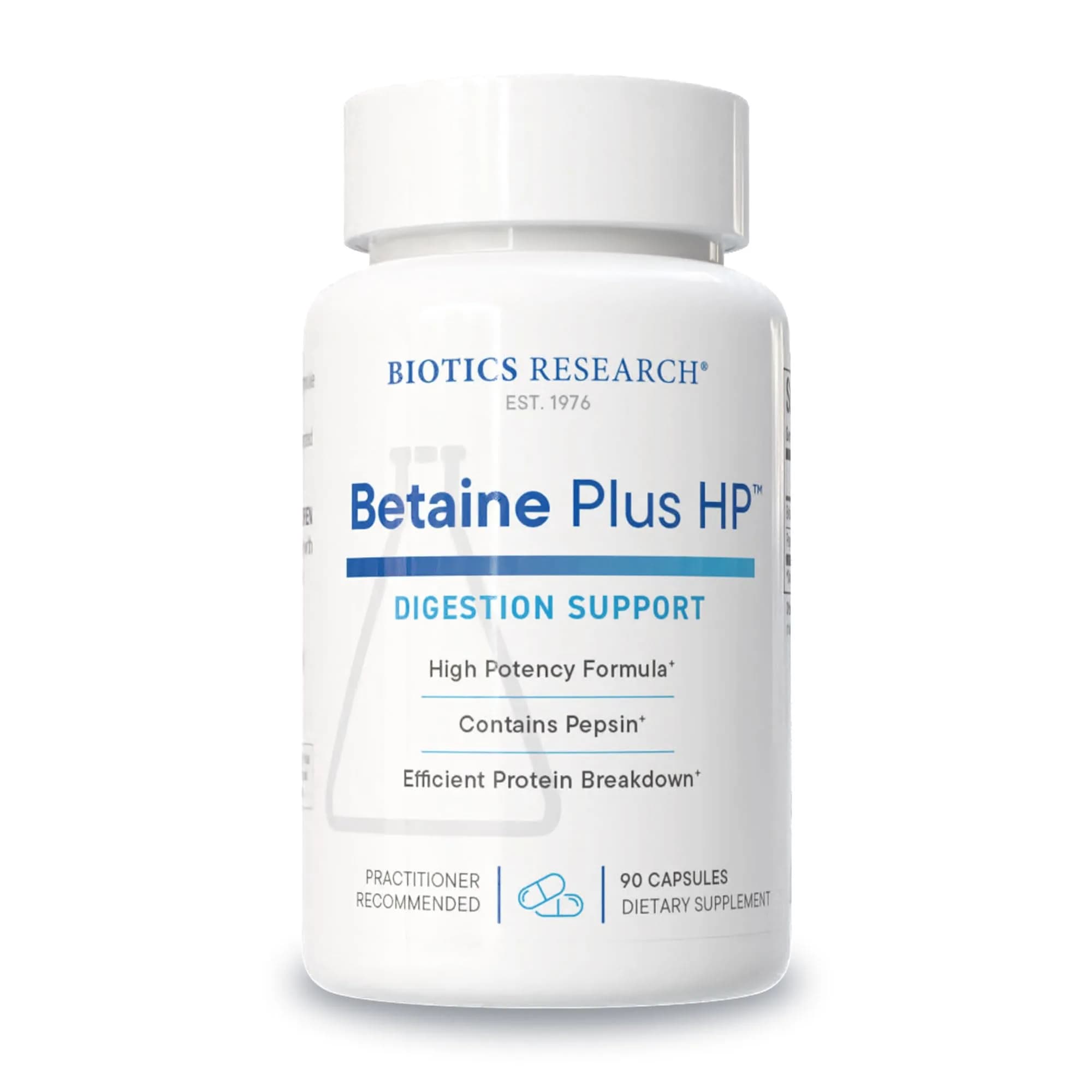 BIOTICS RESEARCH Betaine Plus HP HCL 700mg | Digestive Support with Pepsin (110 characters)