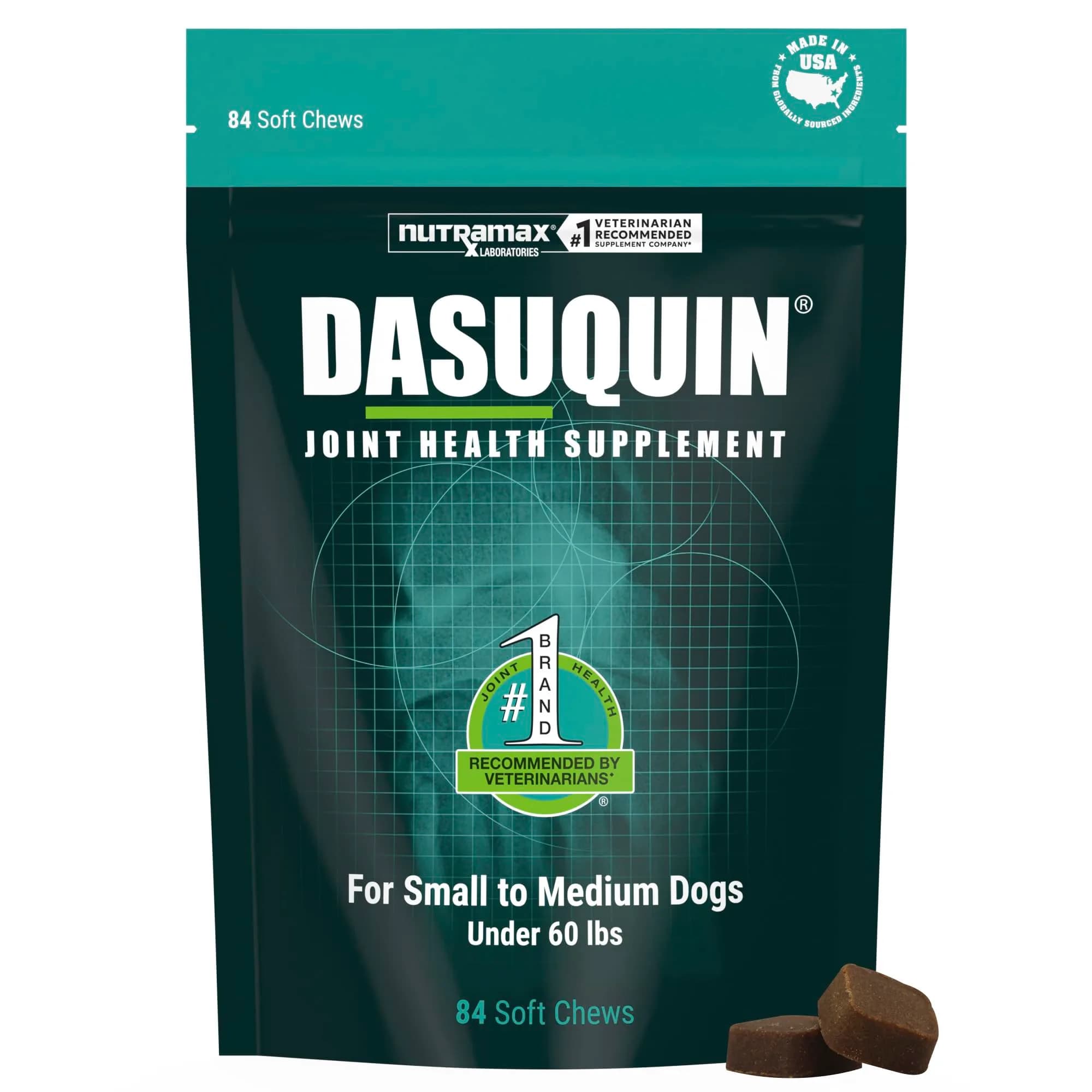 Nutramax Dasuquin Joint Supplement for Small/Med Dogs 84 Soft Chews | Supports Healthy Joints & Cartilage