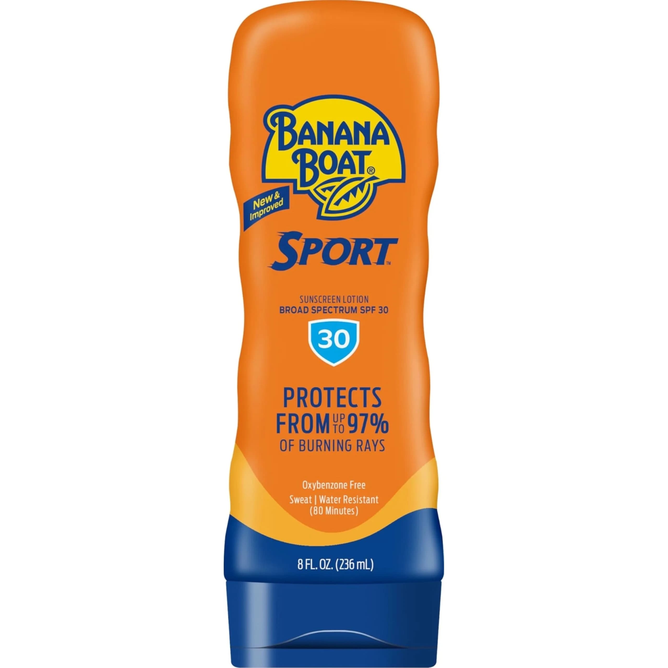 Banana Boat Sport SPF 60+ Sunscreen Lotion 236ml (8 Fl Oz) | Clinically Proven UVA/UVB Protection — 8 Fl Oz / SPF 30