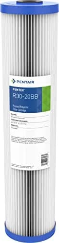 Pentair Pentek R30-20BB Big Blue Sediment Water Filter 20" x 4.5" | 30 Micron, Reusable, Whole House Filtration thumbnail 1