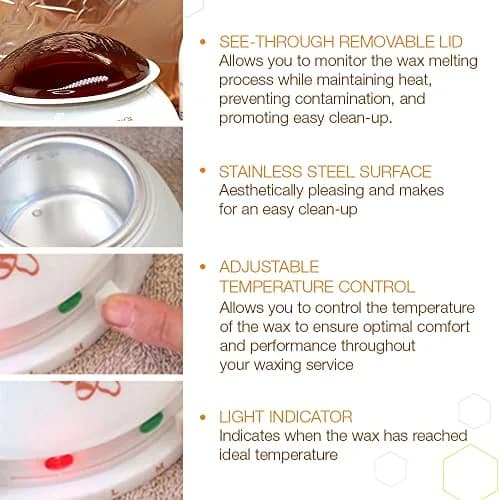 GIGI Hair Removal Wax Warmer, Multi-Purpose with Adjustable Temperature, 14 oz | Professional Salon & Home Use thumbnail 5