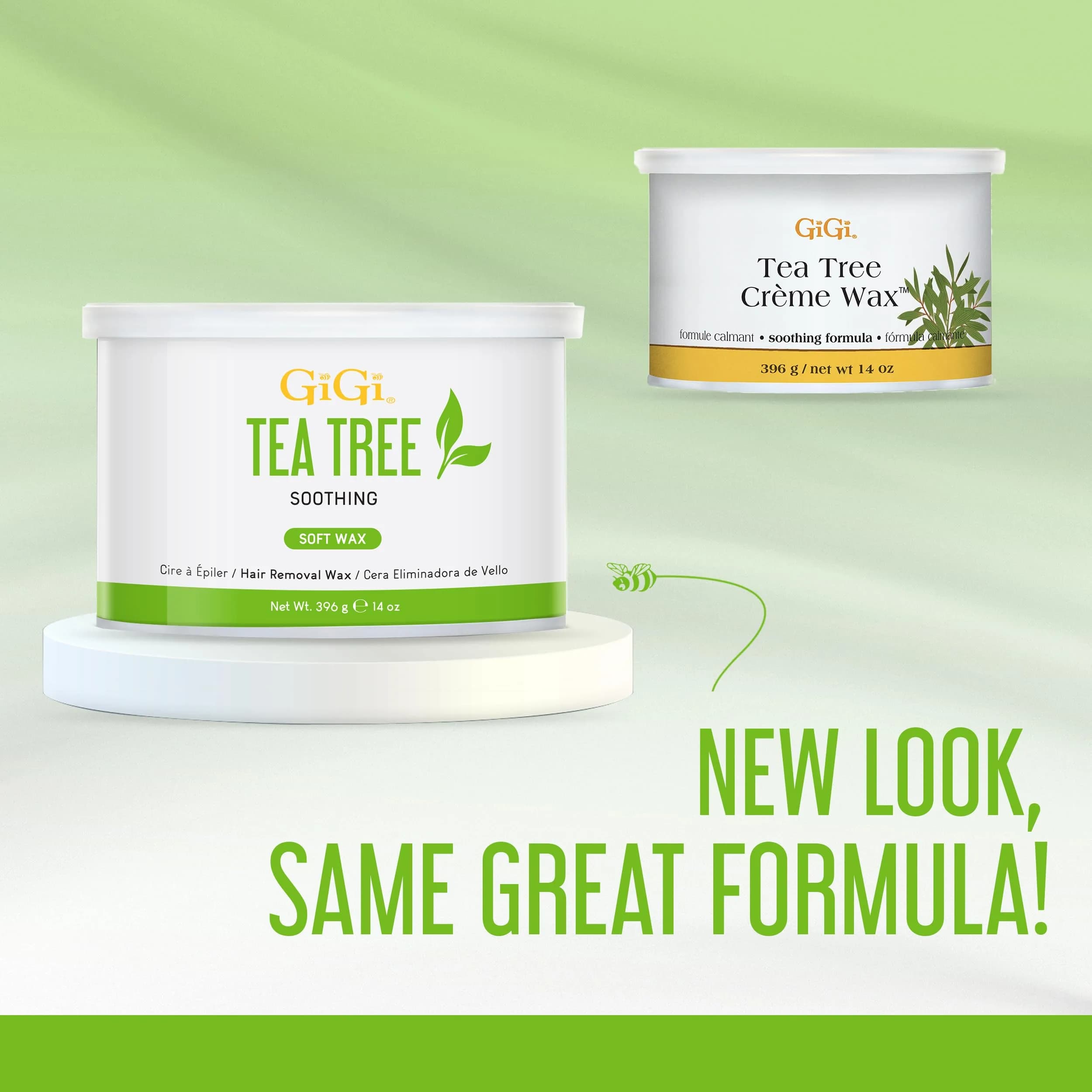 GiGi Tea Tree Crème Wax for Sensitive Skin, Face & Body, 396g (14 oz) | Gentle Hair Removal - view 7