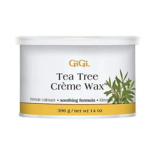 GiGi Tea Tree Crème Wax for Sensitive Skin, Face & Body, 396g (14 oz) | Gentle Hair Removal thumbnail 1