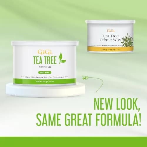 GiGi Tea Tree Crème Wax for Sensitive Skin, Face & Body, 396g (14 oz) | Gentle Hair Removal thumbnail 7