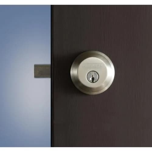 Schlage Single Cylinder Deadbolt Satin Nickel | Highest Security Grade 1/AAA Certified thumbnail 5