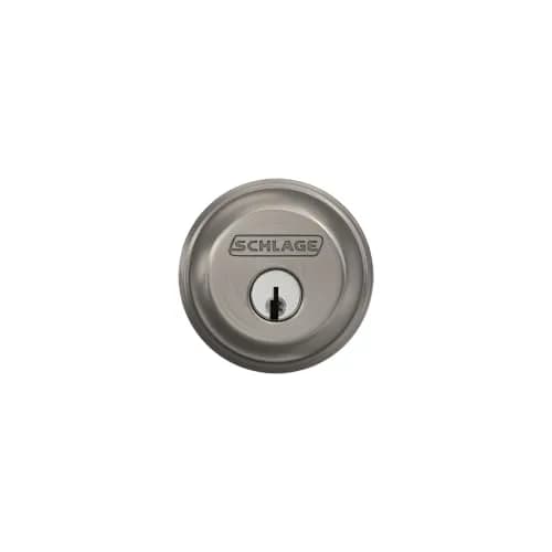 Schlage Single Cylinder Deadbolt Satin Nickel | Highest Security Grade 1/AAA Certified thumbnail 6