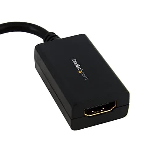 StarTech.com Mini DisplayPort to HDMI Adapter 13cm Cable | Connects mDP 1.2 to HDMI 1.4 for 1080p Video & 7.1ch Audio thumbnail 2