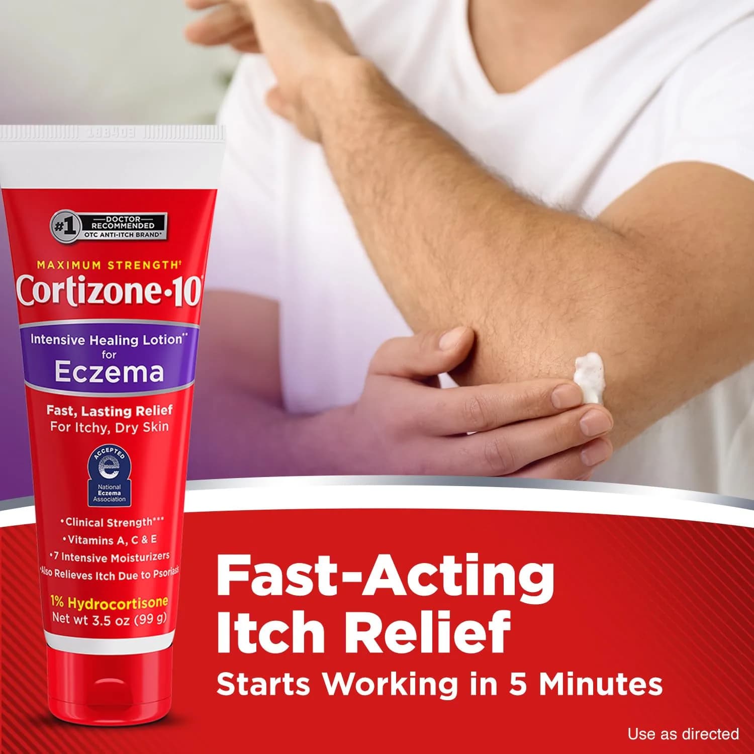 Cortizone 10 Intensive Healing Lotion 3.5 oz - Maximum Strength Eczema & Itch Relief - view 3