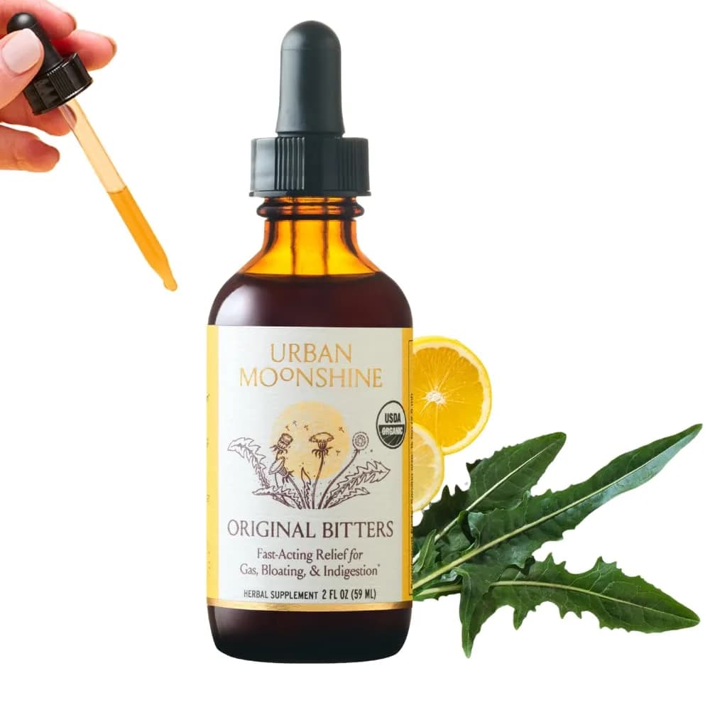 Urban Moonshine Original Digestive Bitters 2 Fl Oz | Organic Herbal Support for Gut & Digestion thumbnail 1