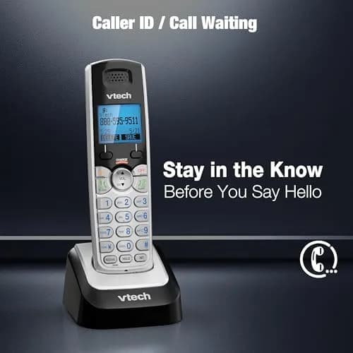 VTech Accessory Handset for DS6151 Series | Cordless, DECT 6.0, Clear Audio, Expandable up to 12 Handsets thumbnail 6