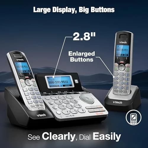VTech Accessory Handset for DS6151 Series | Cordless, DECT 6.0, Clear Audio, Expandable up to 12 Handsets thumbnail 4