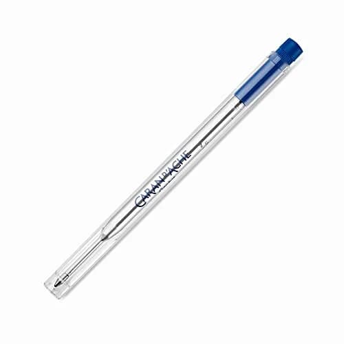 Caran d'Ache Ballpoint Refill - Blue Broad | Tungsten Carbide Tip Ensures Smooth Ink Flow thumbnail 1