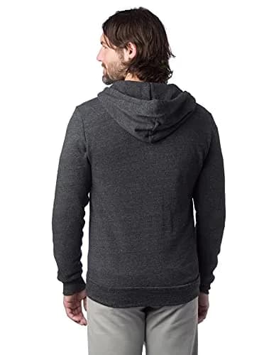 Alternative Men's Rocky Eco-Fleece Zip Hoodie Large | Slim Fit, Eco Black thumbnail 6