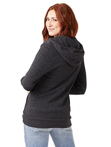 Alternative Men's Rocky Eco-Fleece Zip Hoodie Large | Slim Fit, Eco Black thumbnail 2