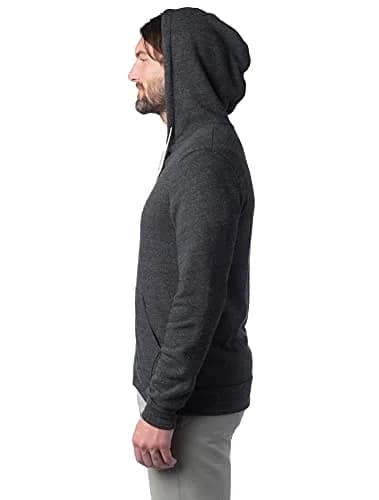 Alternative Men's Rocky Eco-Fleece Zip Hoodie Small | Slim Fit, Eco Black, Unisex thumbnail 7