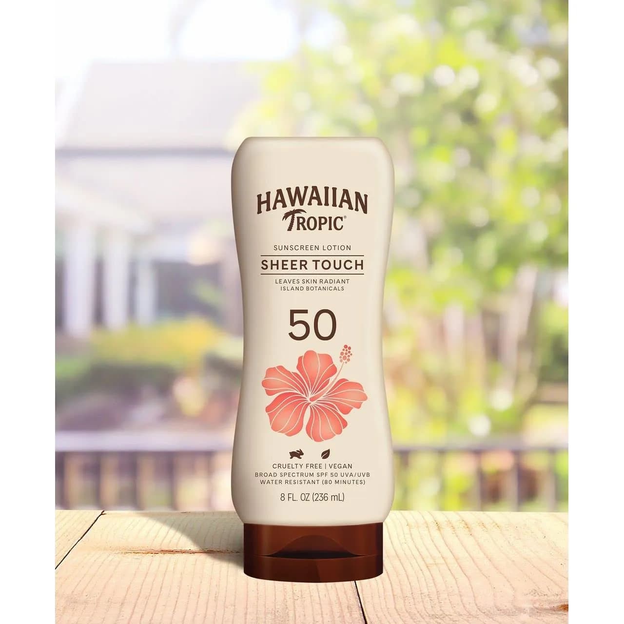 Hawaiian Tropic Sheer Touch Lotion SPF 50 Sunscreen 8 oz | Broad Spectrum UVA/UVB Protection - view 2